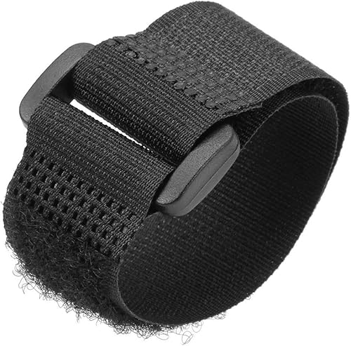 Miniatura 6 de Elantek 25 correas de sujeción reutilizables con gancho y bucle, 0.8 x 8 pulgadas, color negro