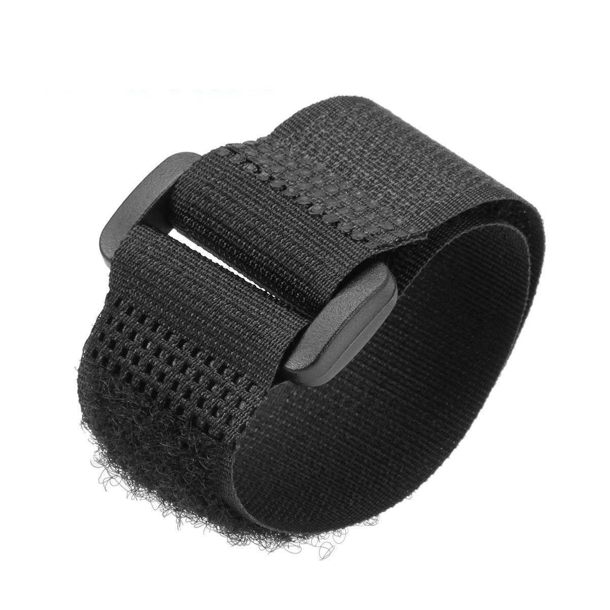 25 pcs cierre de gancho y Loop reutilizable Cable Tie Down straps- 0,8 "x 8", color negro