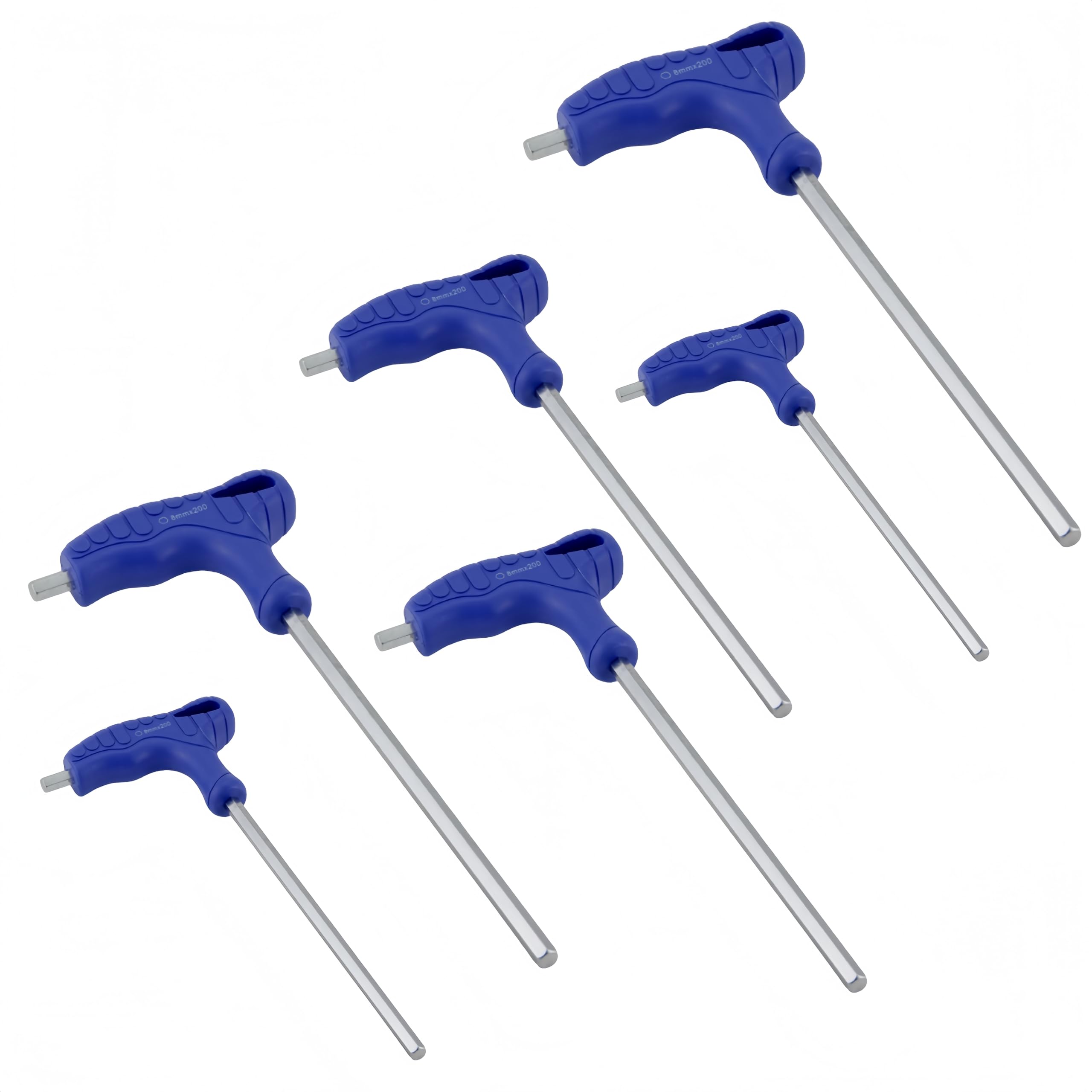 Juego de 6 llaves Allen, juego de destornilladores, juego de llaves Allen con mango, llave Allen, llave Allen, juego de llaves hexagonales, mango en T, juego de llaves hexagonales