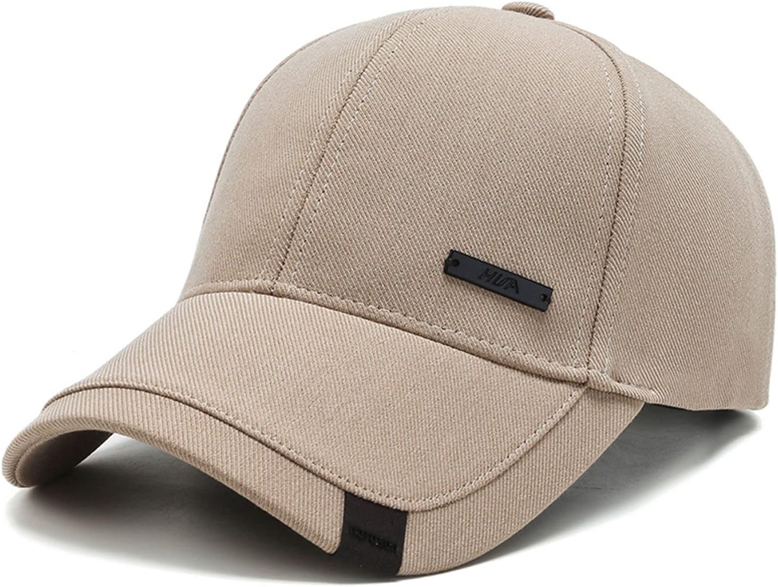 Vintage Cotton Dad Hat with Double Layer Peaks Adjustable Baseball Cap Trendy Trucker Hat for Mens Headwear