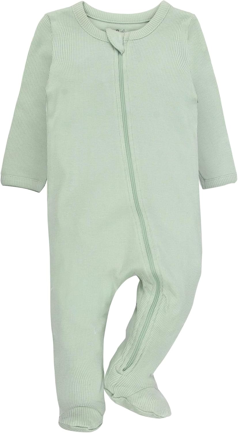 Baby Essentials Baby Girls 4 Piece Outfit Set – Footie Sleepwear Pajama Bodysuits – Spring & Summer Baby Clothes Gift Set