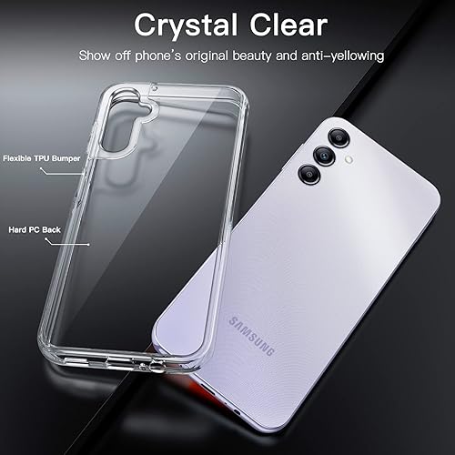 Miniatura 3 de JETech Funda para Samsung Galaxy A14 5G de 6.6 pulgadas, no amarillea, a prueba de golpes, funda protectora para teléfono, parte trasera de