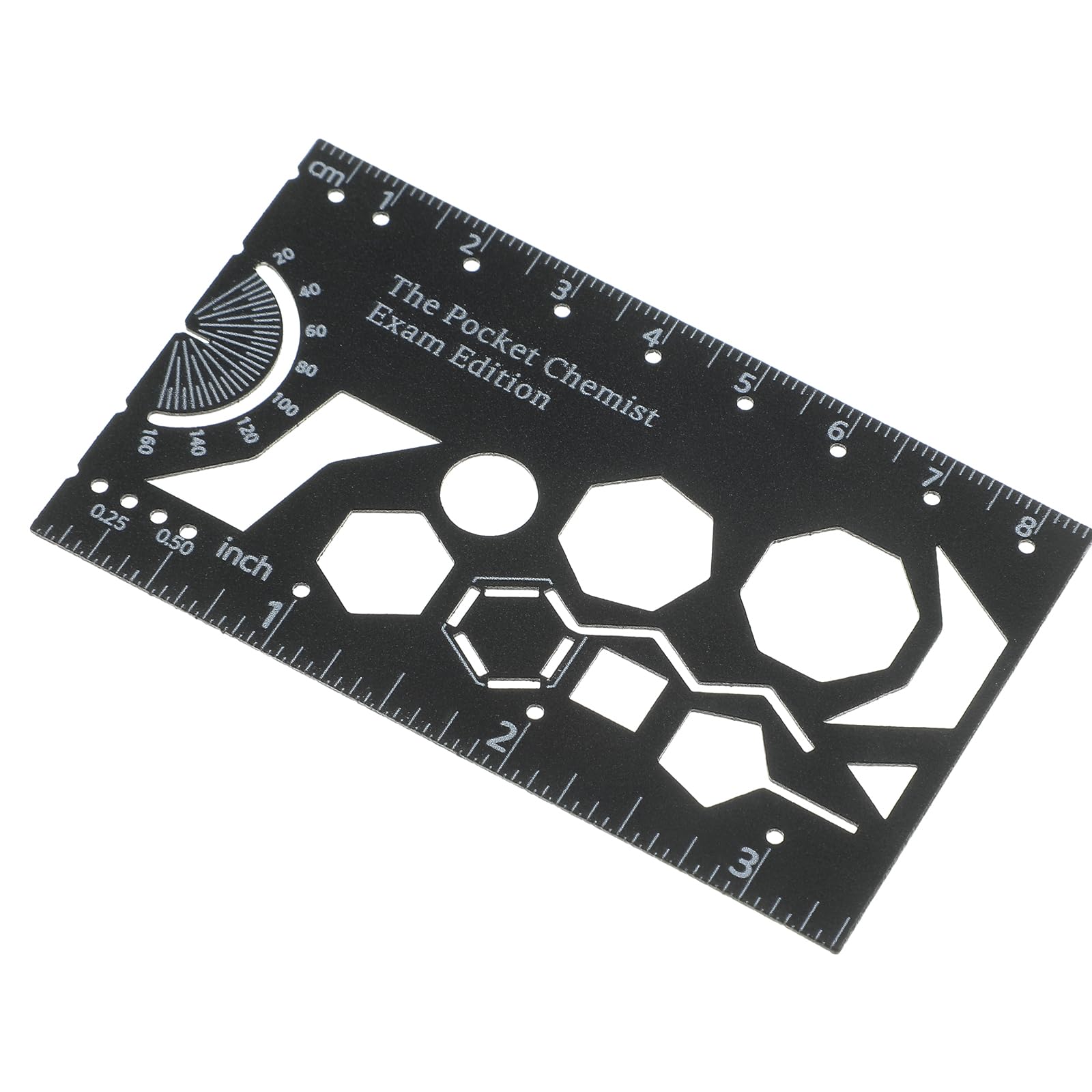 Organic Chemistry Stencil and Drawing Template, Organic Chemistry Model Kit Metal School Lab Laboratory Chemical Engineering Equipment for Chemists Students Molecule Drafting, 3.35 x 2 Inch