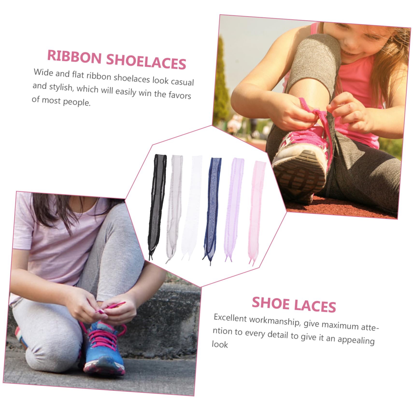 30pares Cordones De Cinta De Chiffon Cordones De Zapatos De Mujer Para Zapatillas y Ocasiones Especiales