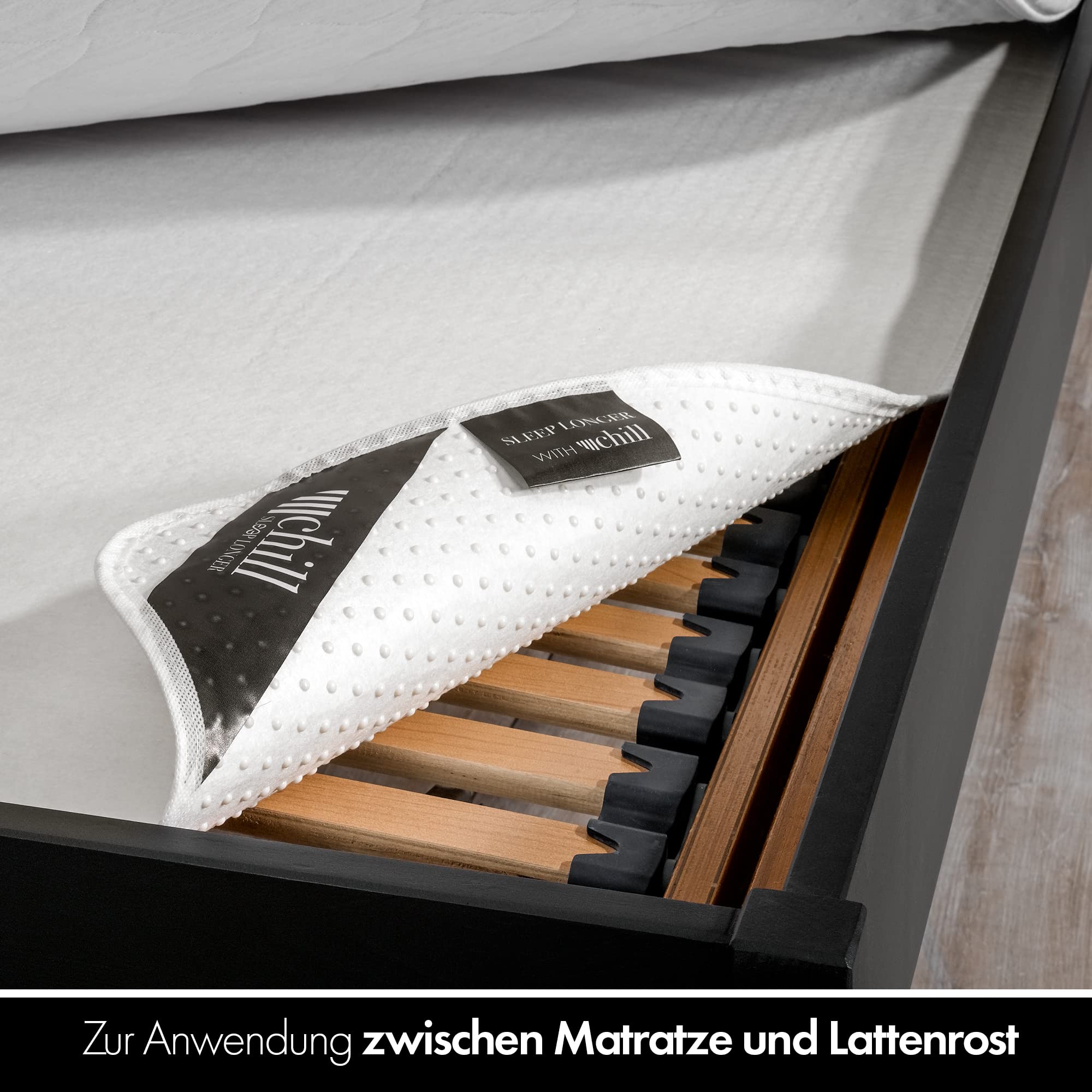 Sottorete Materasso 140x200 cm - Antiscivolo con Noppini - Protezione per Rete a Doghe e Boxspring - Traspirante e Vegan