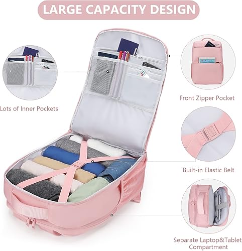 Miniatura 2 de MAXTOP Mochila de viaje para mujer, mochila de mano con puerto de carga USB, mochilas para laptop de 15.6 pulgadas, aprobadas para vuelo, bolsa