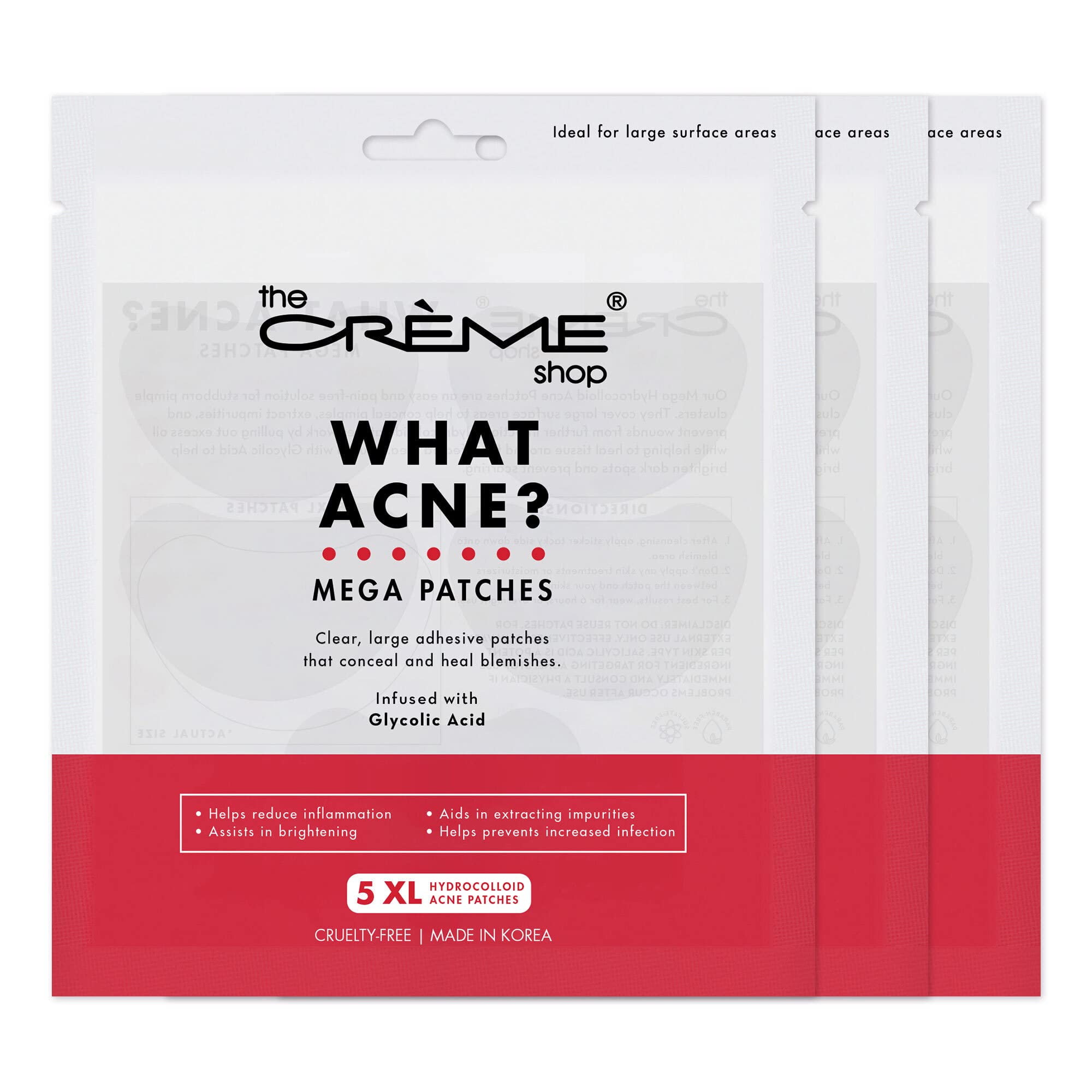 What Acne? Mega XL Hydrocolloid Acne Patches