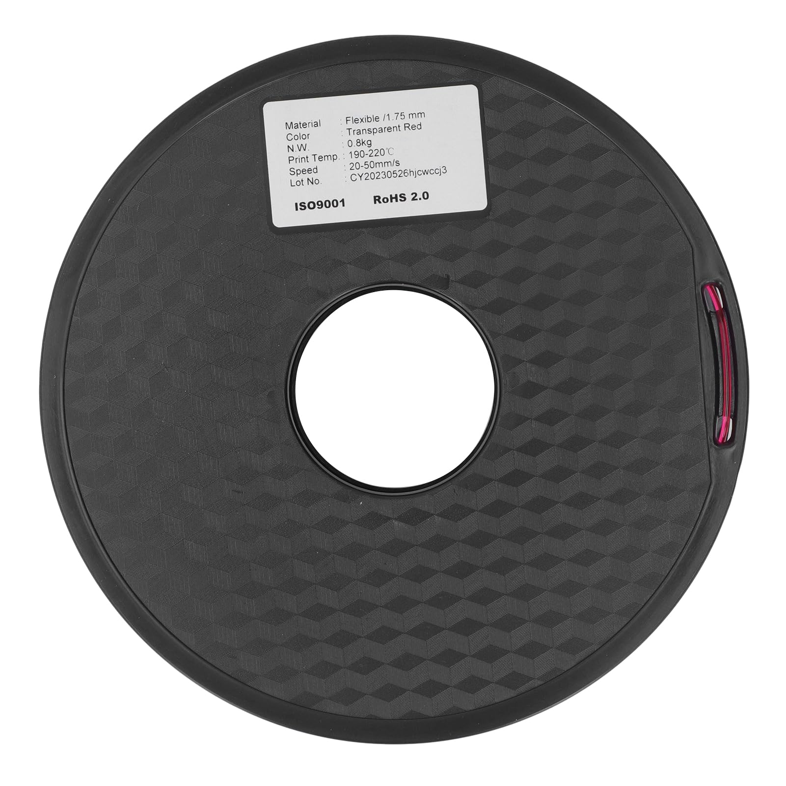 Cryfokt Filament TPU 1,75 Mm, Elastyczny, o Wysokiej Przepuszczalności, Bez Zatykania, do Materiałów Eksploatacyjnych do Drukarek 3D, Stabilny i Trwały, Zapewniający Płynne Podawanie i Stabilny Druk