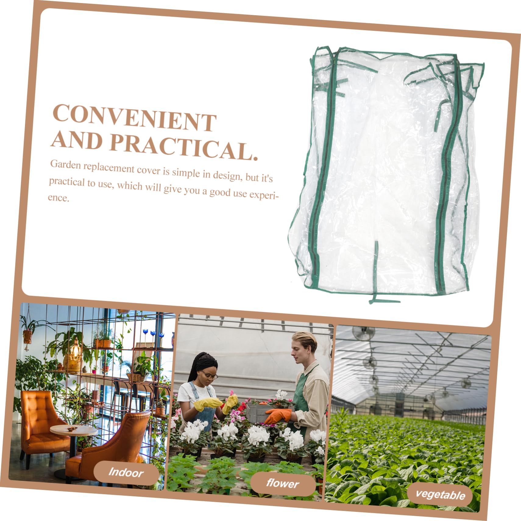 Mini Cubierta de Invernadero de Plástico, Reemplazo para Jardín | Interior, Plegable y Portátil, Genera Ambiente Cálido y Húmedo, Ayuda a Prolongar la Temporada de Cultivo