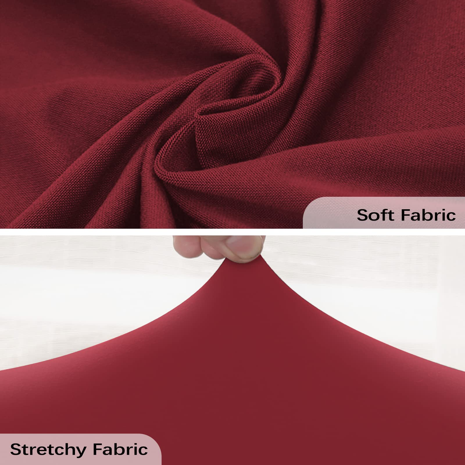 FIGOOO Copripoltrona Relax Reclinabile Copripoltrona 1 Posto Elasticizzato Relax Universale con Tasche 4-Pezzi Fodere per Poltrona Relax Lavabile Rimovibile Coprisedile Chivas,Borgogna