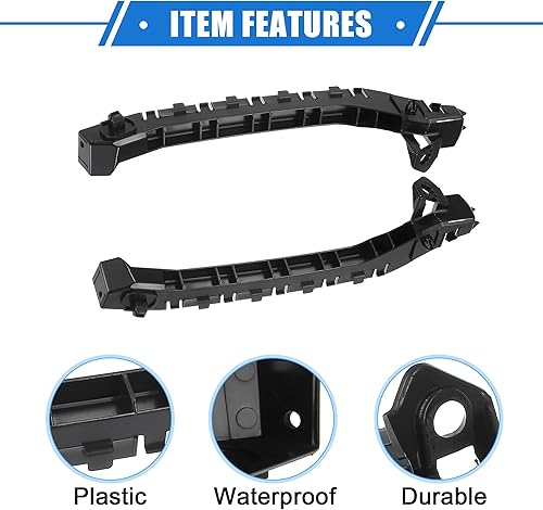 Miniatura 4 de 1 par de soporte de montaje de parachoques de coche compatible con Subaru WRX STI 2013-2014, soporte de parachoques delantero izquierdo derecho