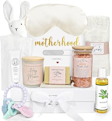 New Mom Gifts, 11PCS New Mom Care Package After Baby, Baby Shower Gifts for Mommy to Be, Gift for Expecting Mother, Pregnancy Gift Basket Essentials, First Time Mothers Day Birthday Gifts for Women