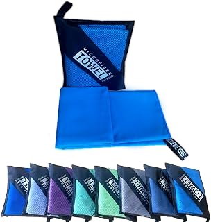 Reusable Quick Dry Beach Towels,Microfiber Travel Towel,Compressed Lightweight Bath Towel for Beach Hiking Gym Yoga Travel Sports Swimming Camping(Sky Blue, 24"*48")