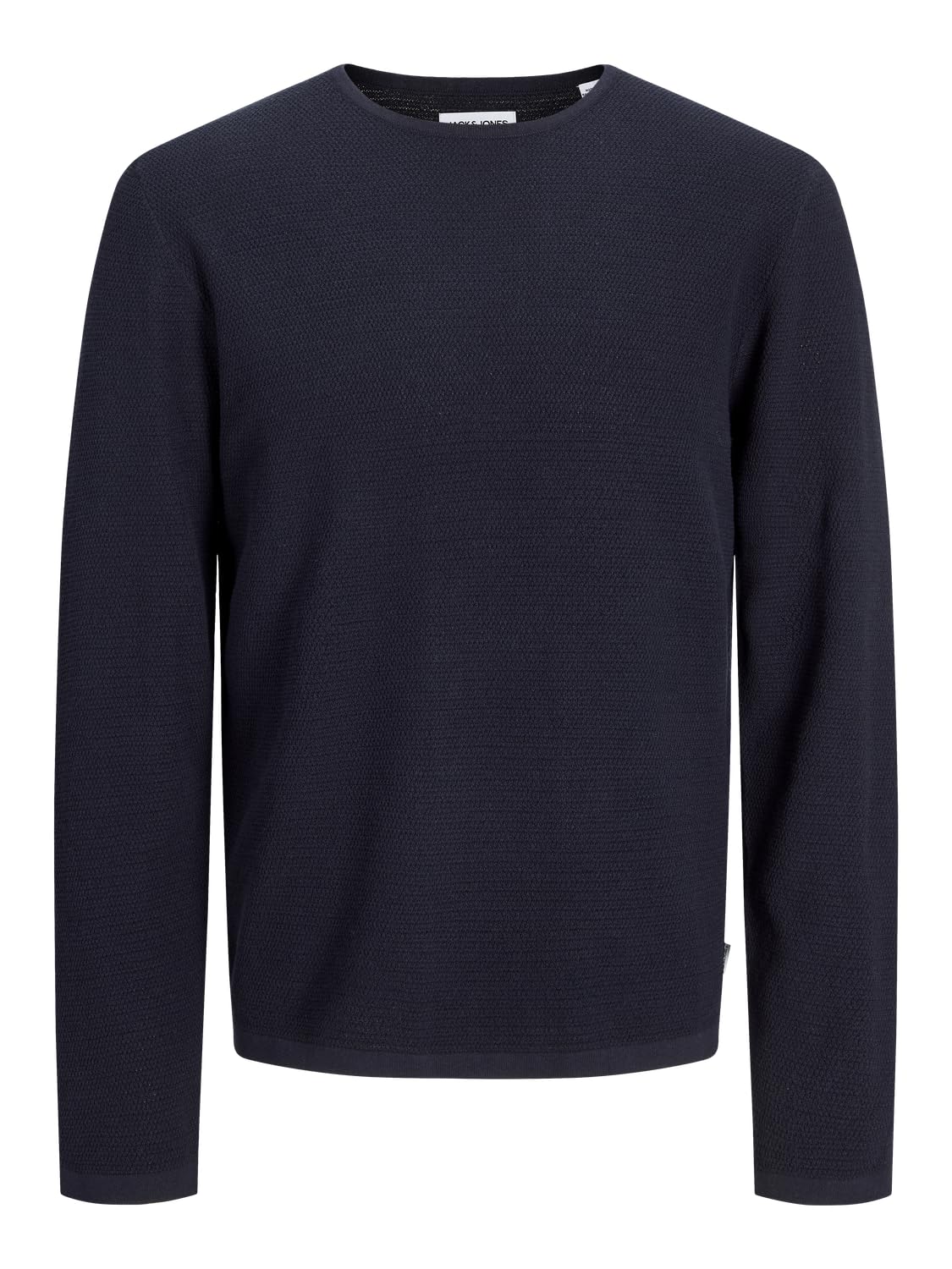 Jack & Jones Men's Navy Blazer Knitted Jumper Plain Knitted Jumper, Blazer Navy, Xxl