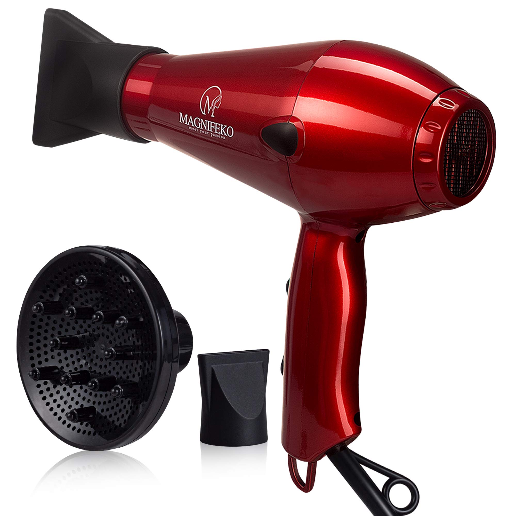 1875w Professional Hair Dryer With Diffuser Ionic Conditioning