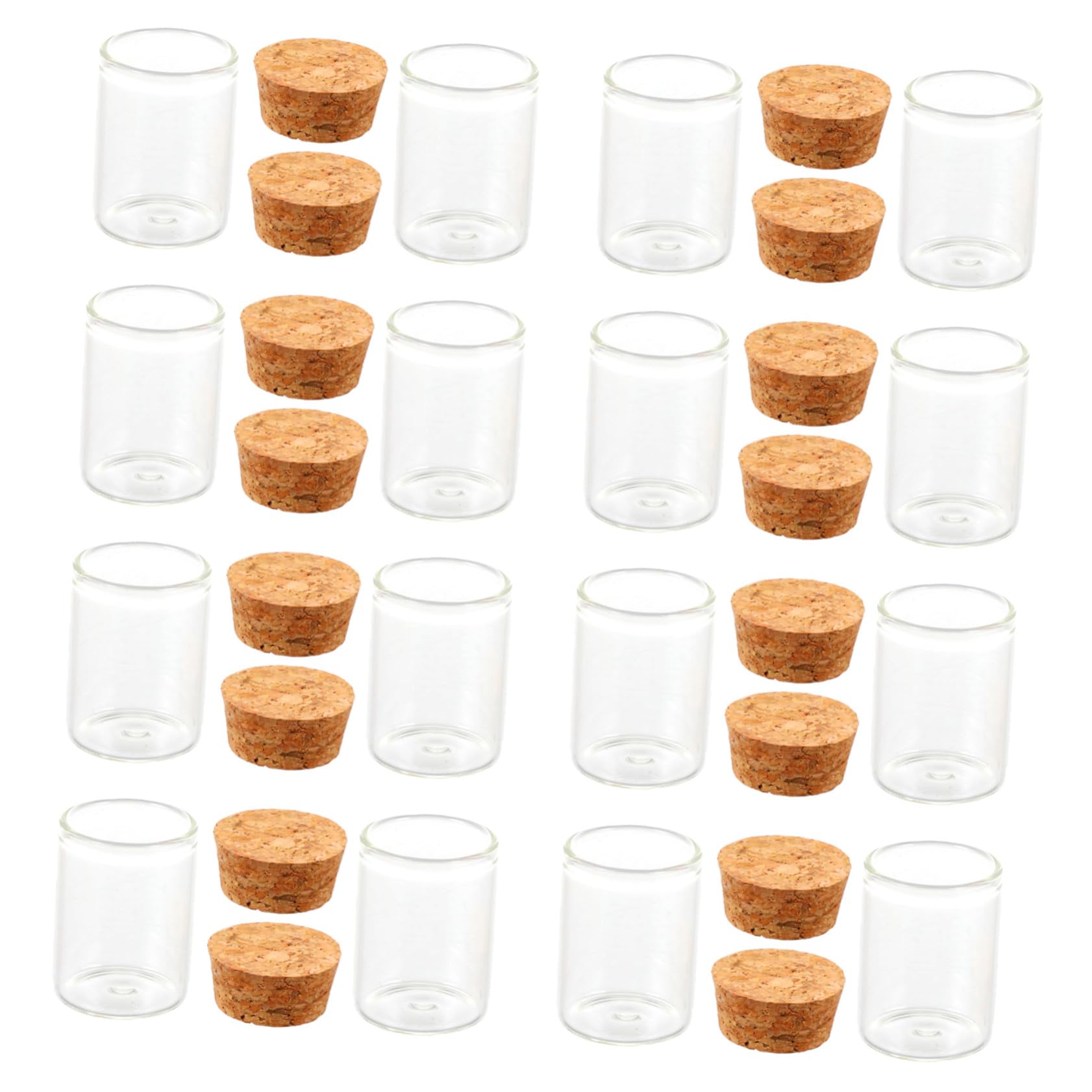 Mini flacons en verre pour décoration mariage | 48 fioles à vœux 15ml