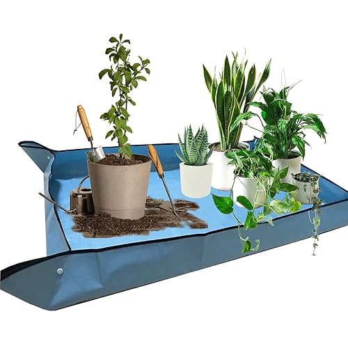 59" x 39" Extra Large Plant Repotting Mat, Foldable Gardening