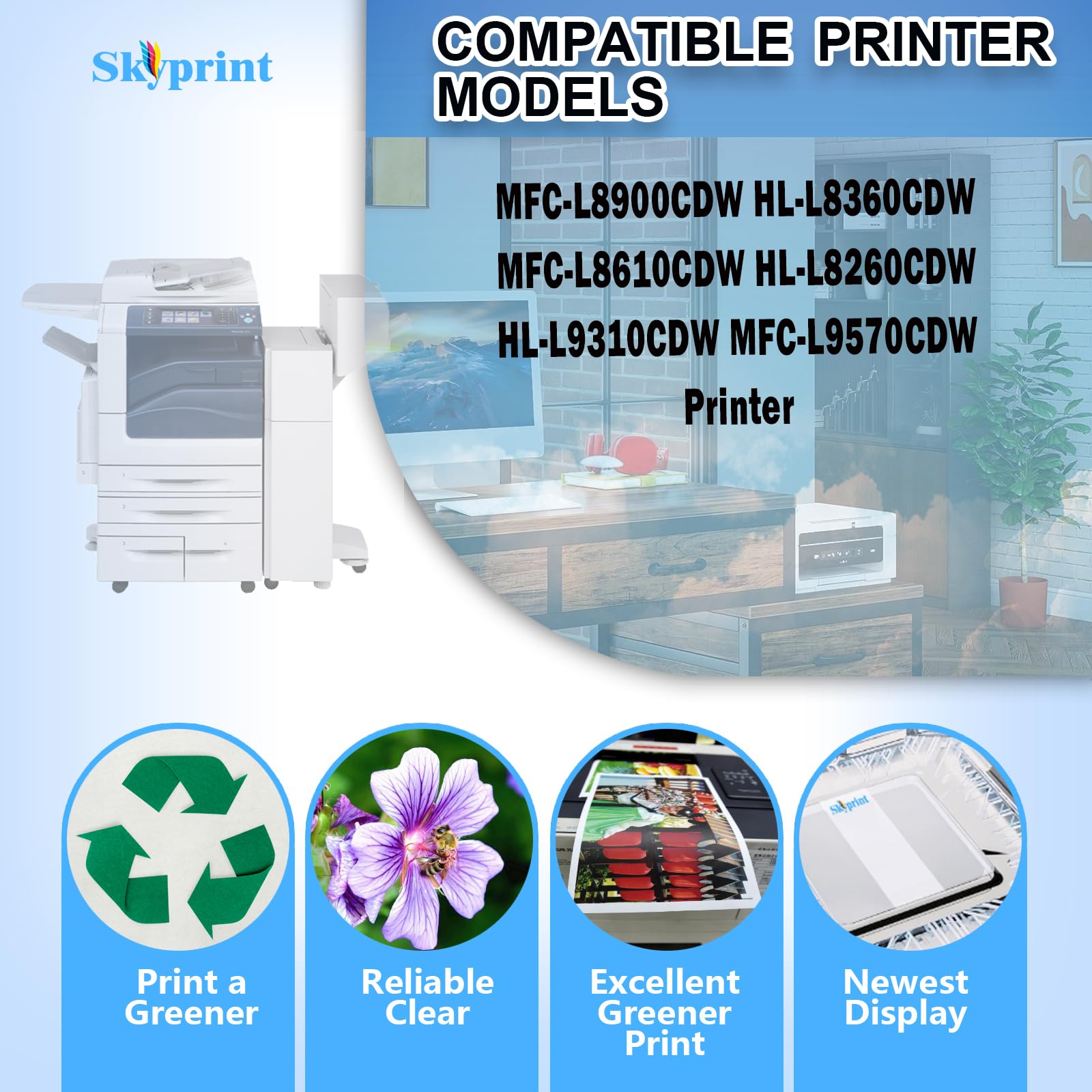 D01CEC001 D00C54001 - Unità fusore di ricambio per stampante serie MFC-L8900CDW, HL-L8360CDW, MFC-L8610CDW, HL-L8260CDW, HL-L9310CDW, MFC-L9570CDW, 115 Volt