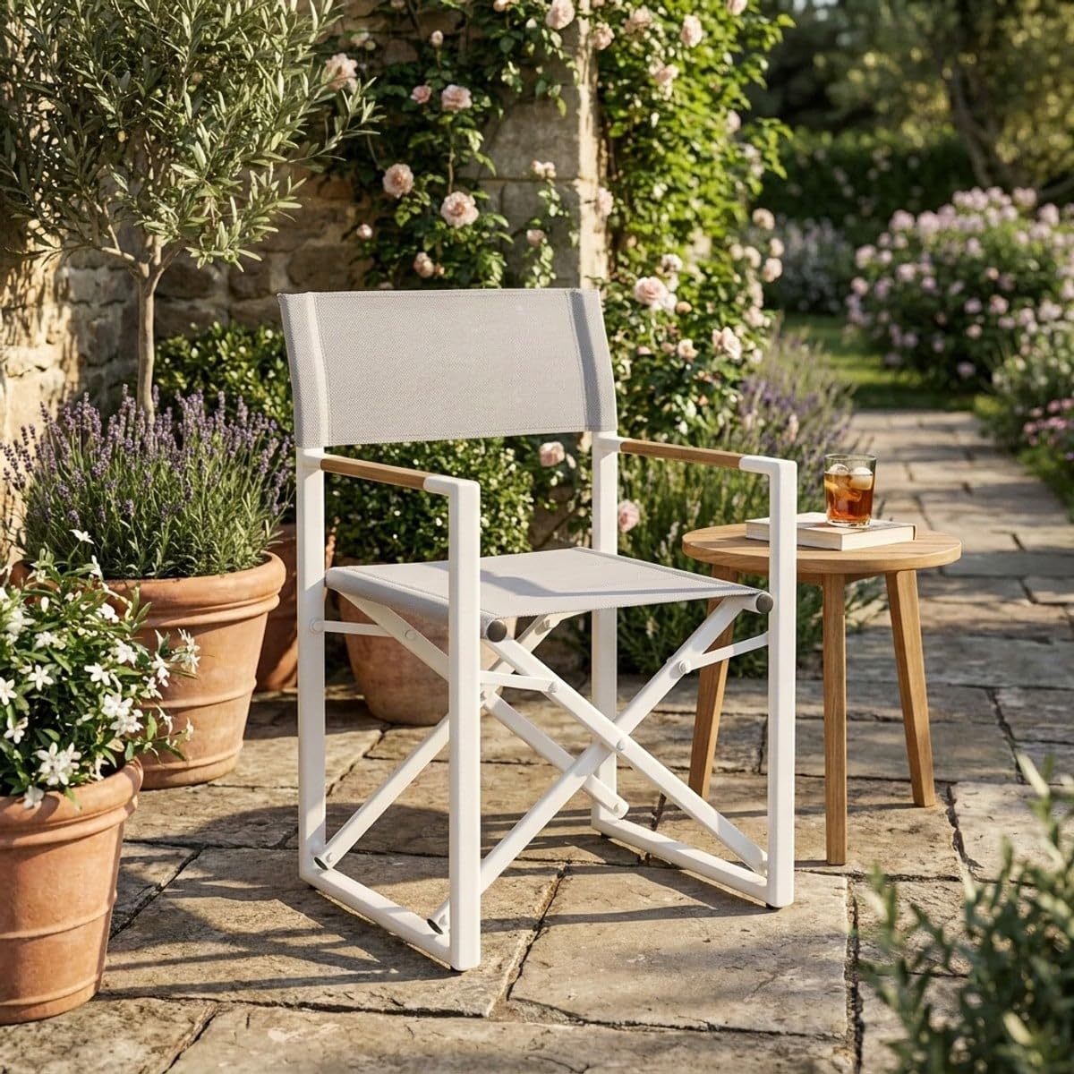 Bizzotto Sedia Regista Lagun Bianco cod.0662453