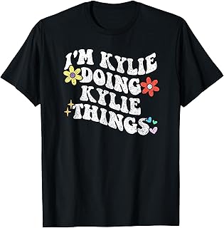Retro Groovy Im Kylie Doing Kylie Things Funny Mother's Day T-Shirt