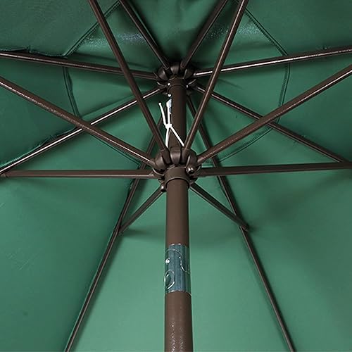 Miniatura 68 de Blissun - Sombrilla para patio y jardín de 9 pies, sombrilla para mercado al aire libre Negro