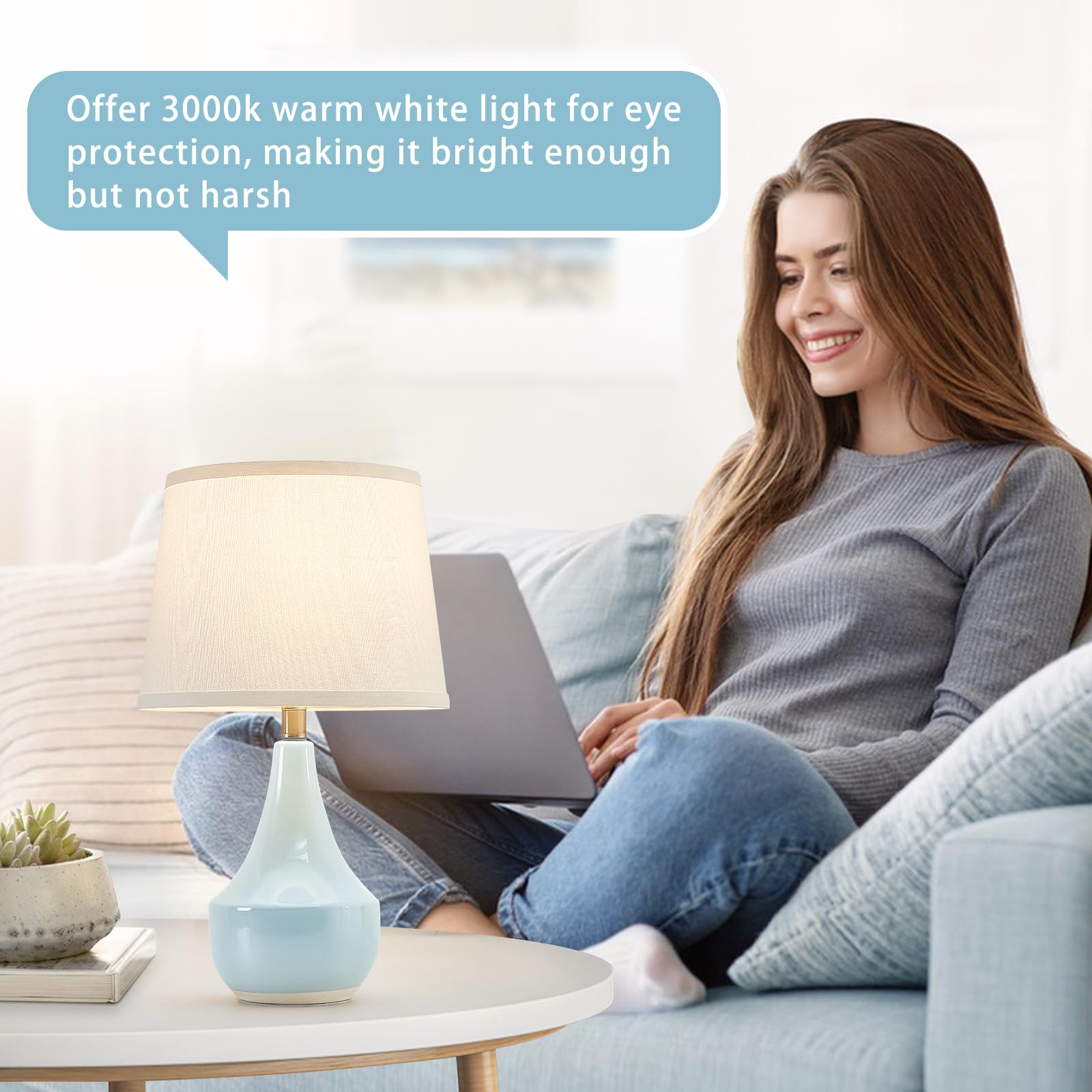 GyroVu Table Lamp Set of 2, 18.63” Ceramic Lamp Classic