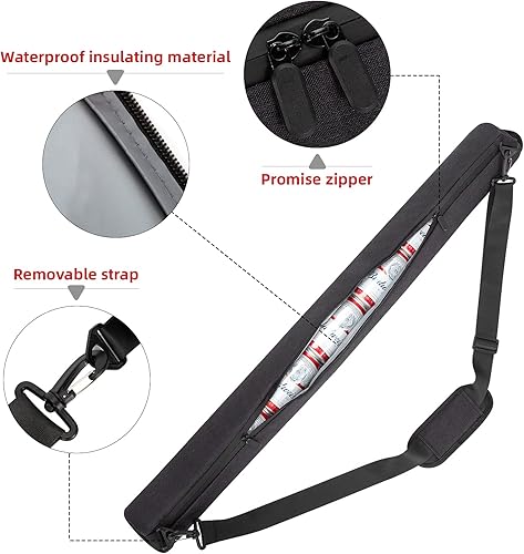 Miniatura 3 de OSPUORT Funda de cerveza para bolsa de golf  Accesorios de golf para hombres, funda de cerveza a prueba de fugas para latas, bolsa de almacenamiento