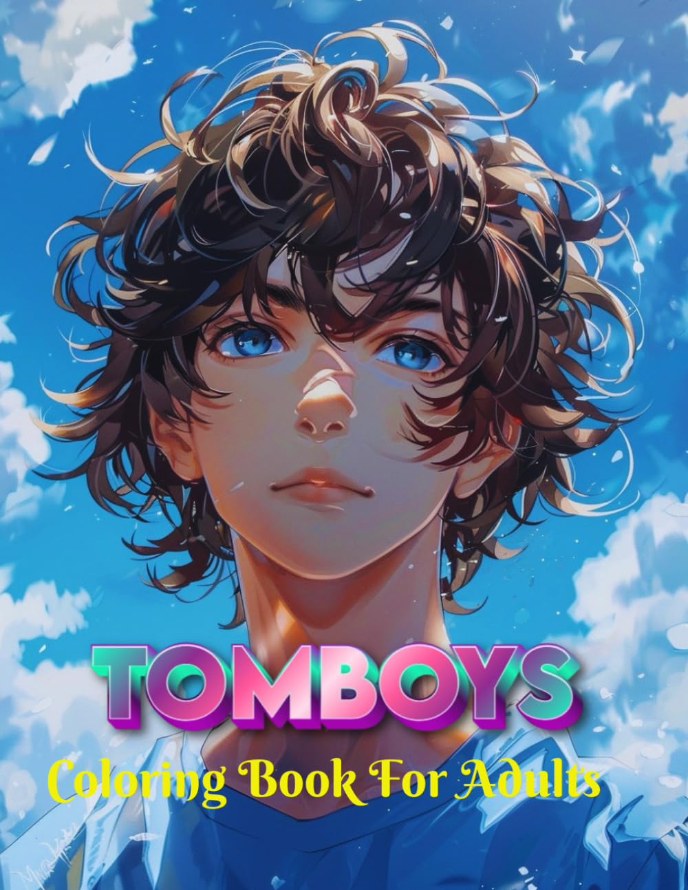 Tombys Coloring Book For Adults: Anime :Tomboys :Coloring Book for Adults: Grayscale Images