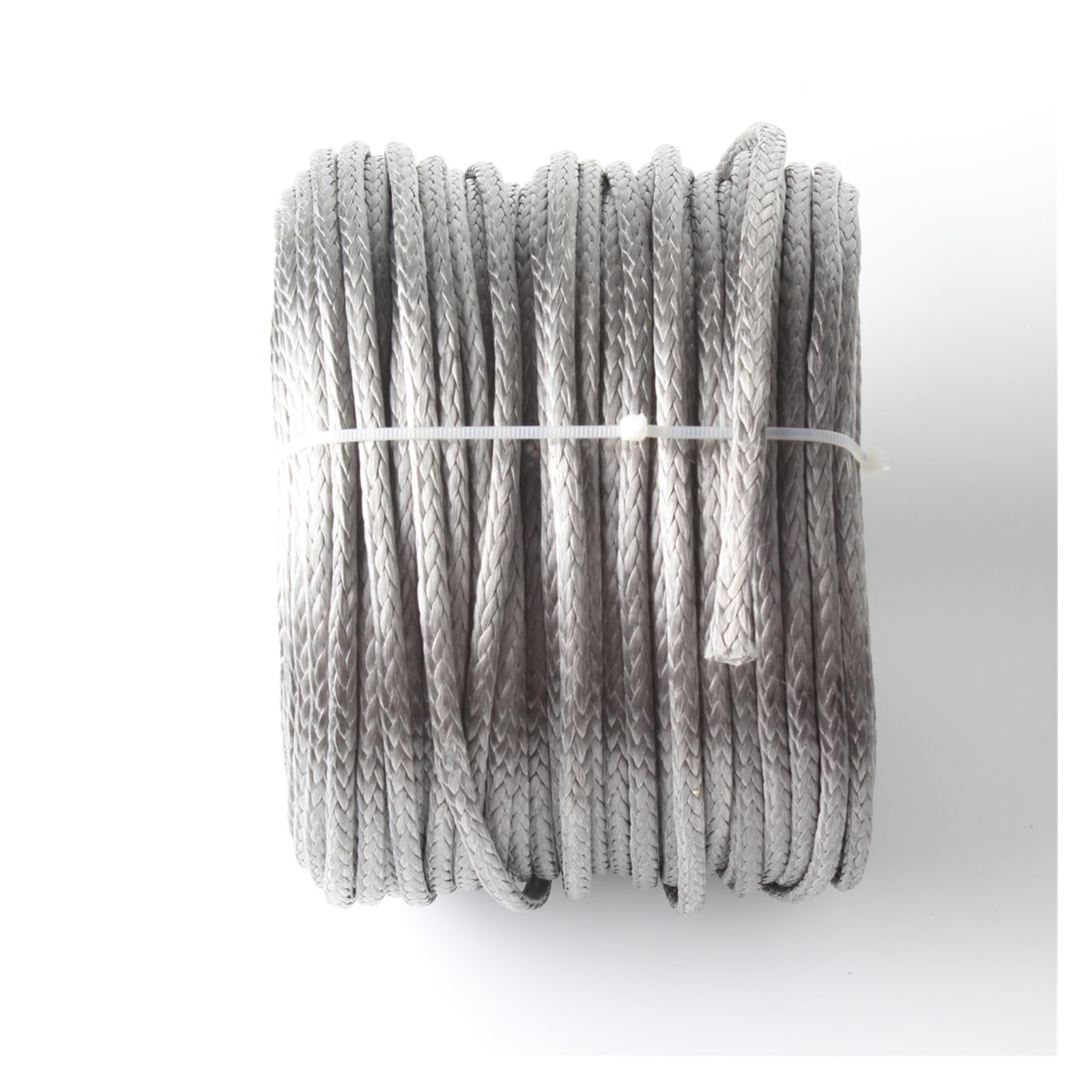 Lina Wyciągarki, Syntetyczna lina wyciągarki 2865LBs kabel liniowy pusty warkocz 4mm 5/32 ''10M 12 splotów wciągarka żaglowa liny holownicze(Grey 10m)