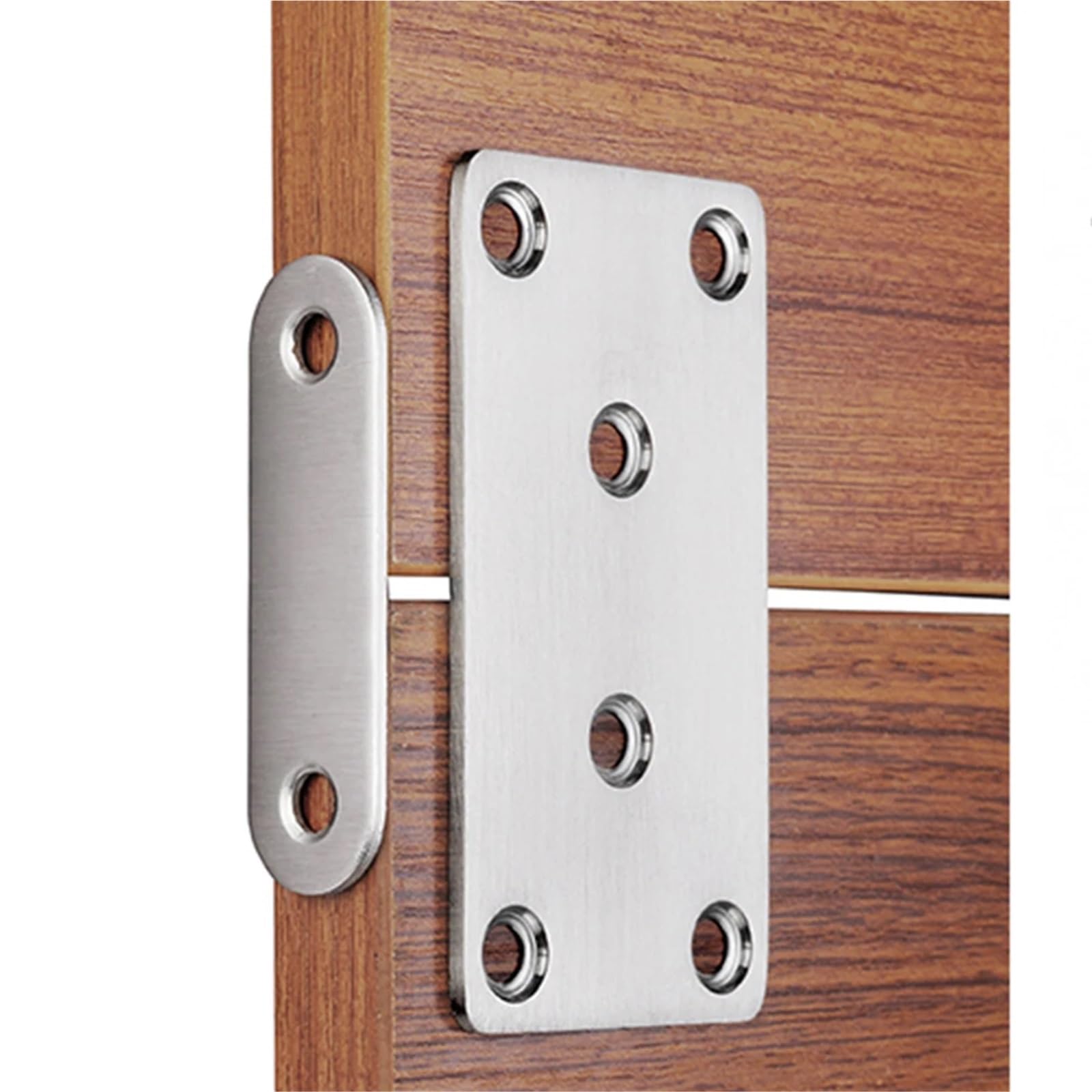 10 piezas de placas fijación for muebles, soportes acero inoxidable, esquina, reparación, accesorios hardware metal y madera, fácil instalación Para Reparación