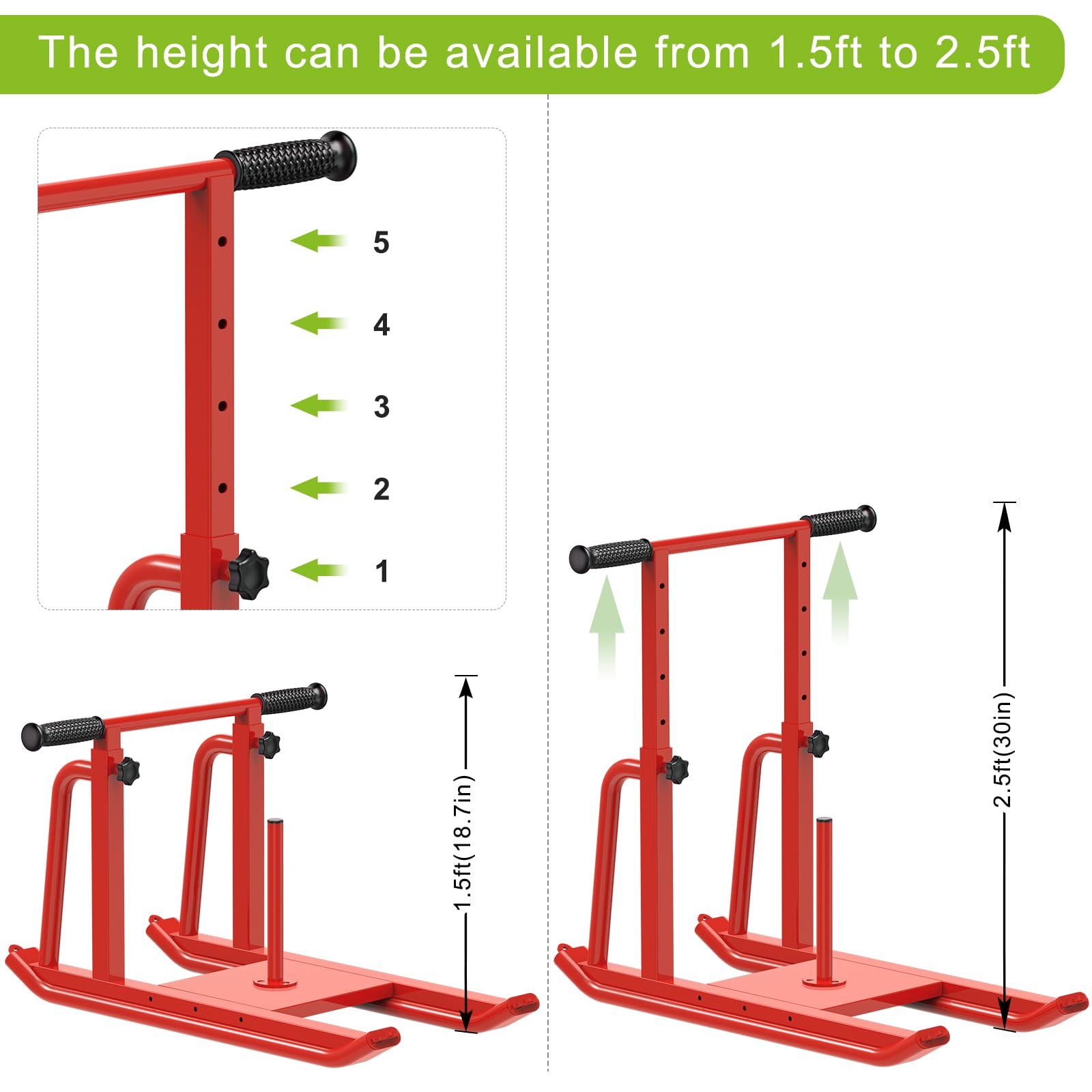 Kipika Trineos de peso para entrenamiento, trineo de fútbol de empuje y tirar, mango de altura ajustable, marco de acero resistente, taladros para velocidad de carrera, fuerza, diseñado para discos de
