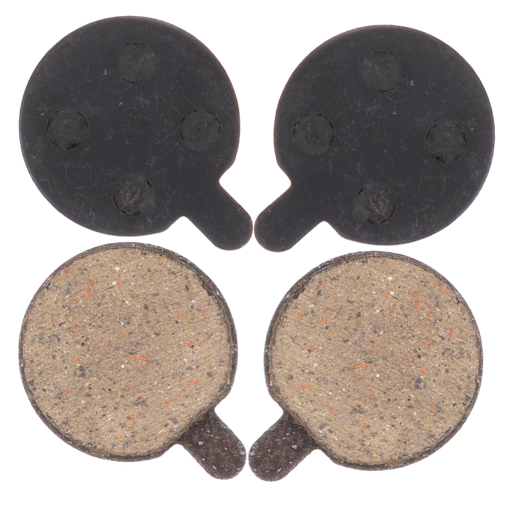YARNOW Plaquettes De Frein À Disque De Vélo Quatre Tapis De Vélo Jante Electric Bike Vélo Electrique Disque De Frein VTT Frein De Vélo Portable Semi-métal Black