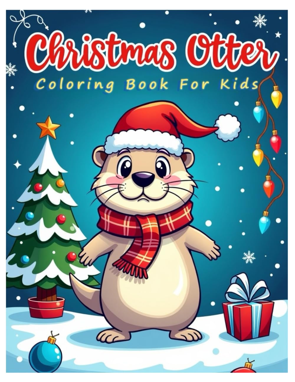 Christmas Otter Coloring Book for Kids, Cute & Adorable Otters, Designed with Clean, Bold Lines, Easy to Color: Christian Christmas Coloring Book, ... Hollies, Decorations, Christmas Snowflakes