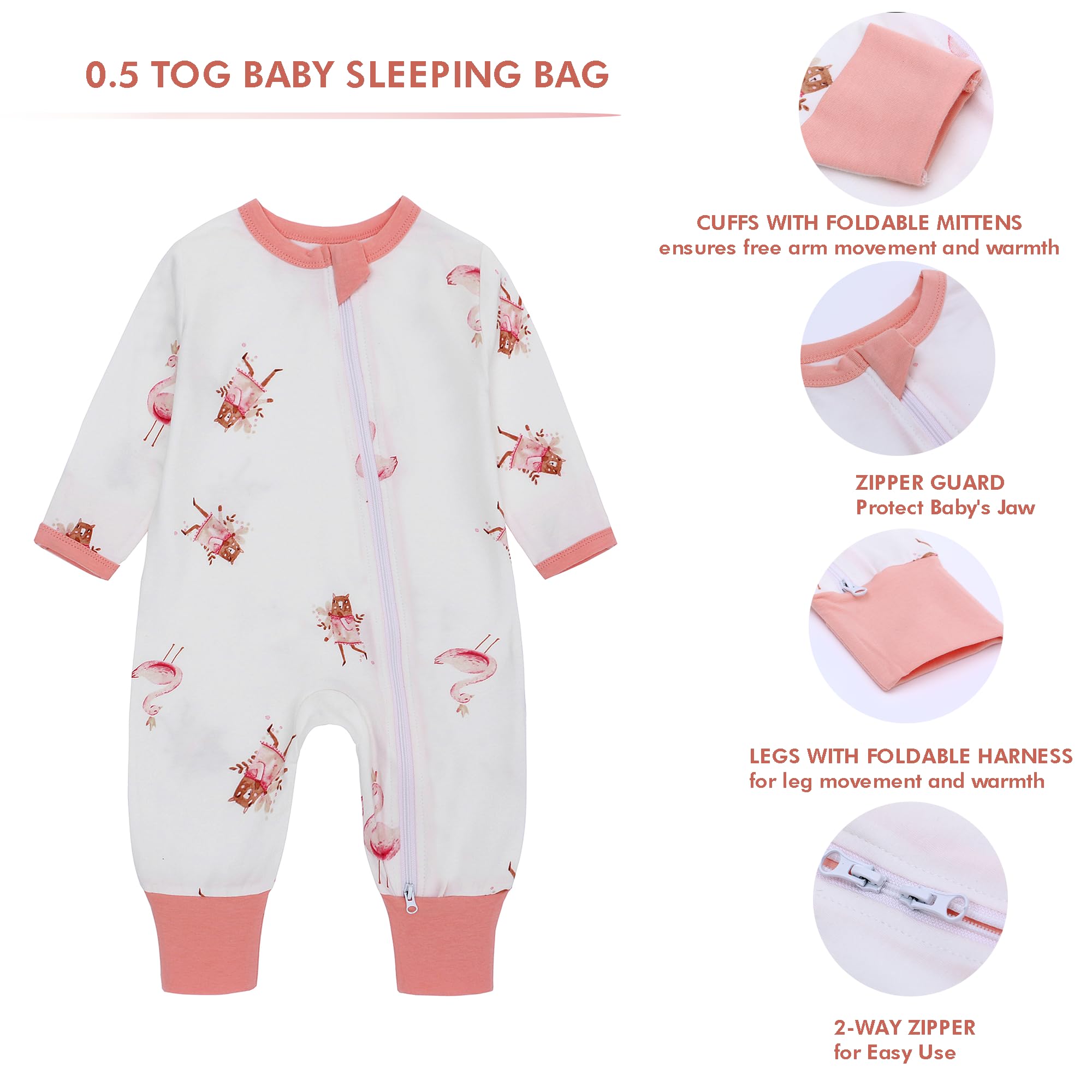 Lot de 3 grenouillères pour nouveau-né, garçons et filles, vêtements pour bébé à manches longues, 0-24 mois
