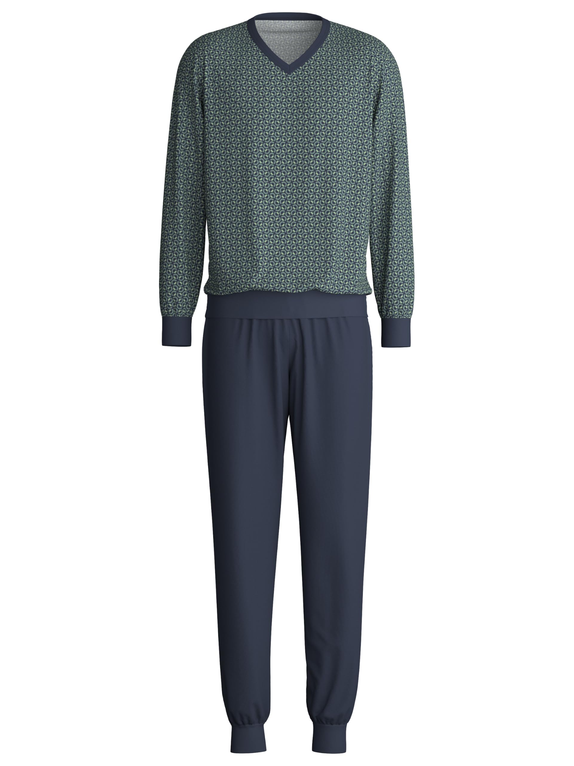 CALIDA Cotton Special Bündchen-Pyjama Herren
