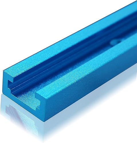 Miniatura 5 de HFS (R) Pista en T azul con tornillos Perfil de corte doble universal con agujeros de montaje preperforados para carpintería (48INX4PC)