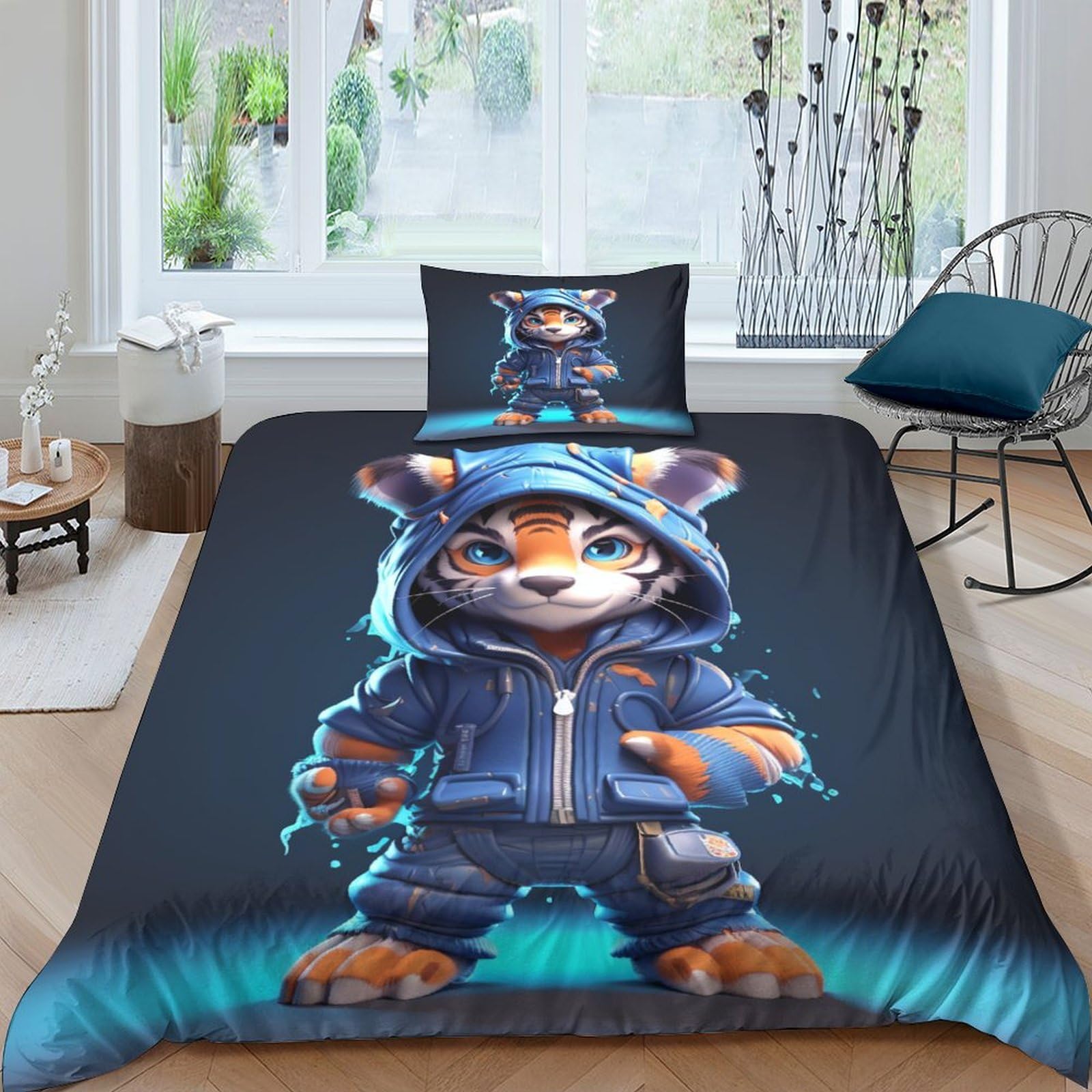 Parure de lit 135x200 idéale pour une chambre d'étudiant ou une chambre d'ami