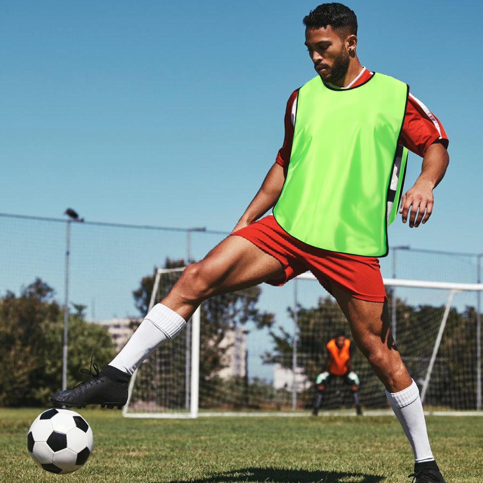12 Pack Chasubles d'Entraînement Football, Gilet Adulte