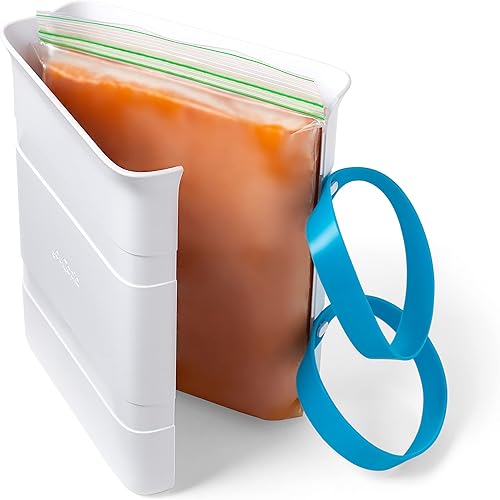 Miniatura 1 de YouCopia FreezeUp - Máquina de bloques de alimentos para congelar, 6 tazas, contenedor para congelar sopa y sobras, color blanco