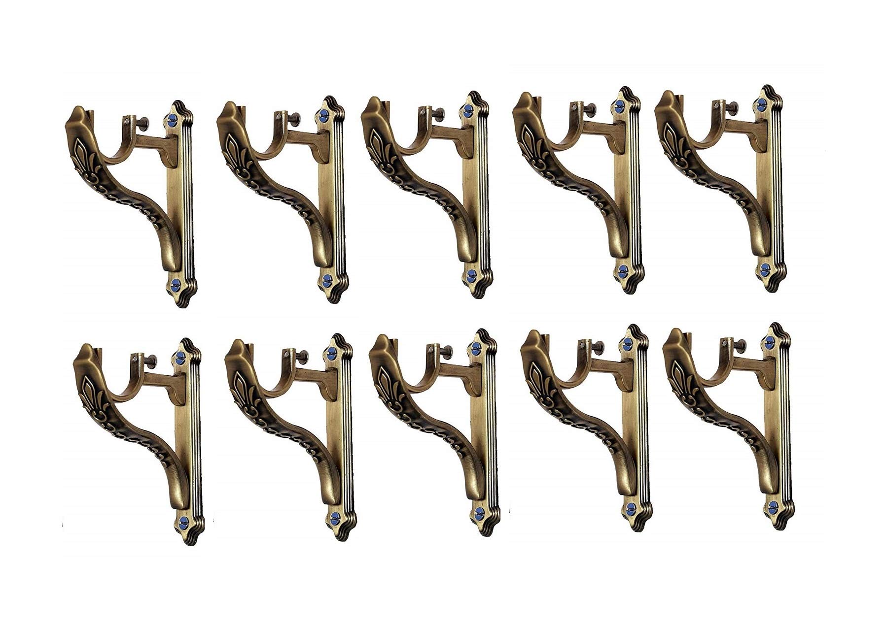 WSK Brass Window Curtain Support Bracket Clamp Hardware, Pack of 10 Pcs, 1 Inch, Gold S101(L)-005 (B08W1XT474) Amazon Price History, Amazon Price Tracker