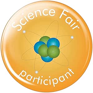 Amazon.com: Science Fair Participant Buttons- Pack of 50