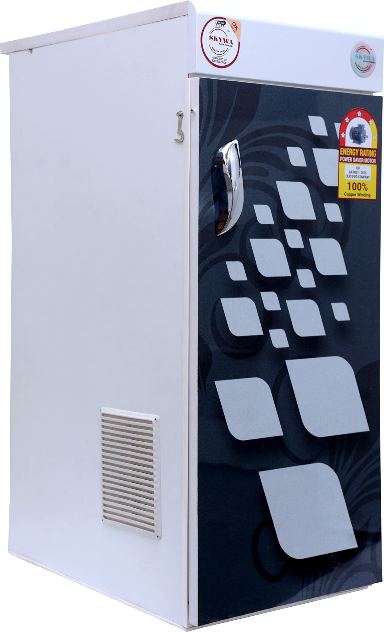 SKYWA Fully Automatic Flour Mill, Premium ISI Stainless Steel Body with Inside Fully Stainless Steel, Atta chakki, Specially for Grains Grinding with Standard Premium Accessories. (Regular_Design-01)-image-16