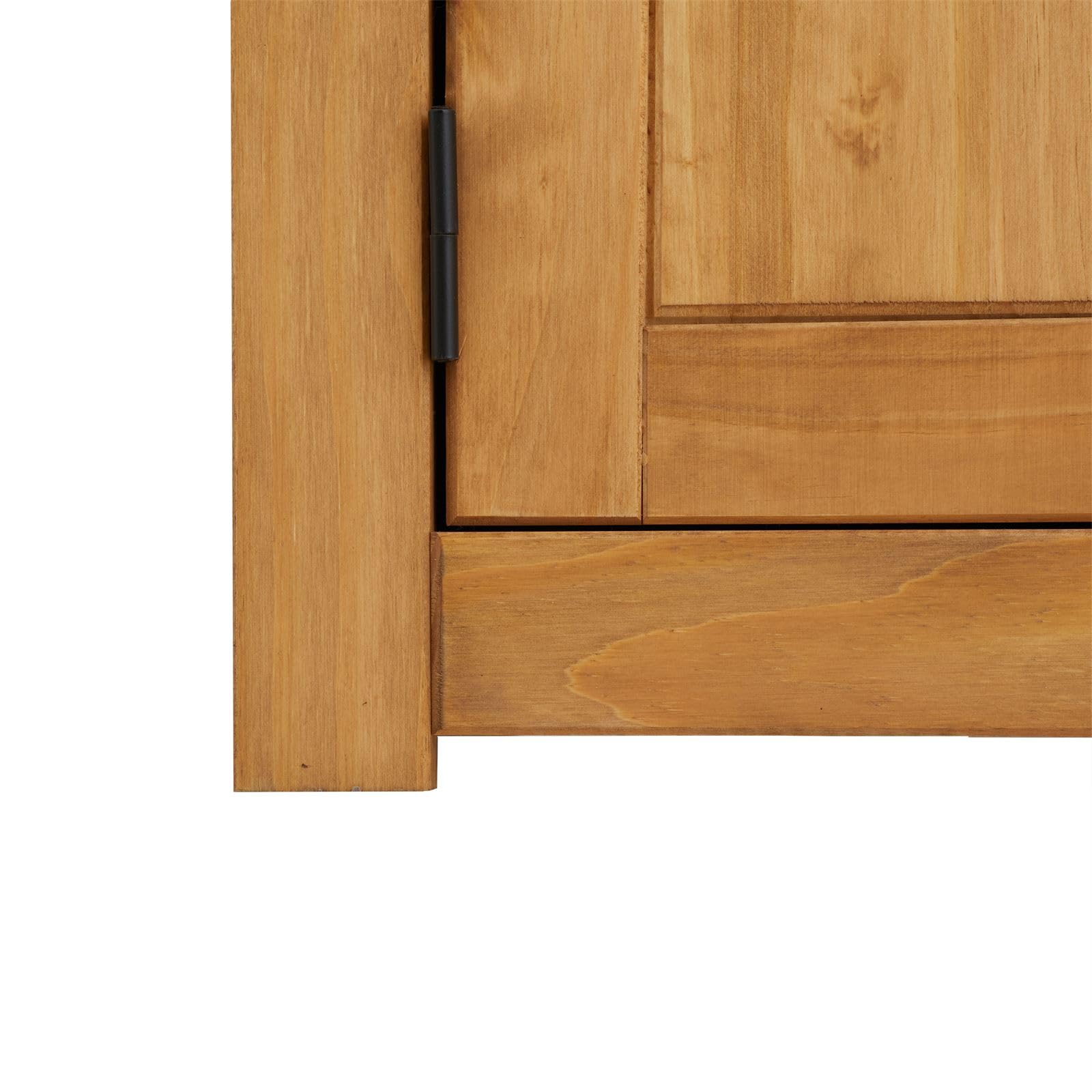 IDIMEX Kleiderschrank CANCUN - Massiver 3-türiger Schlafzimmerschrank, Kiefer, gebeizt/gewachst