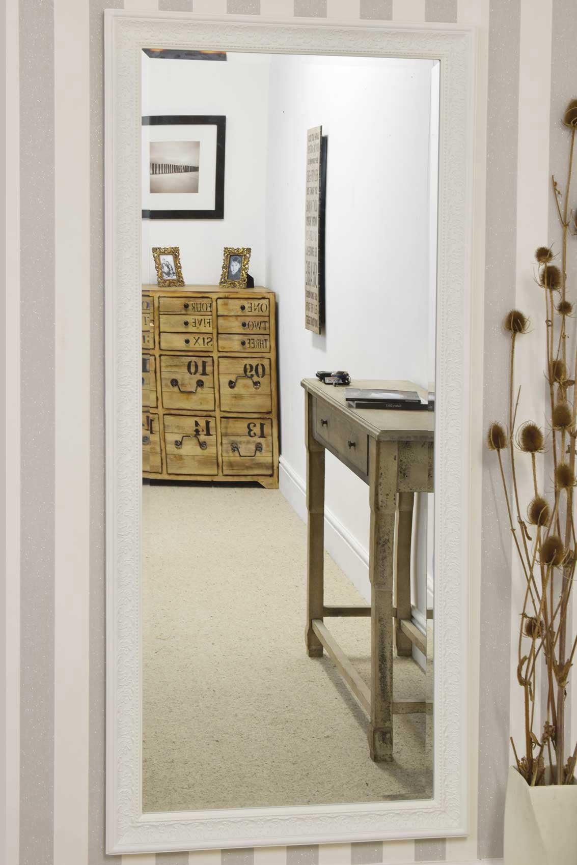 Winterburn Ivory Full Length Dress Mirror 163 x 73 Amazon.co.uk Home