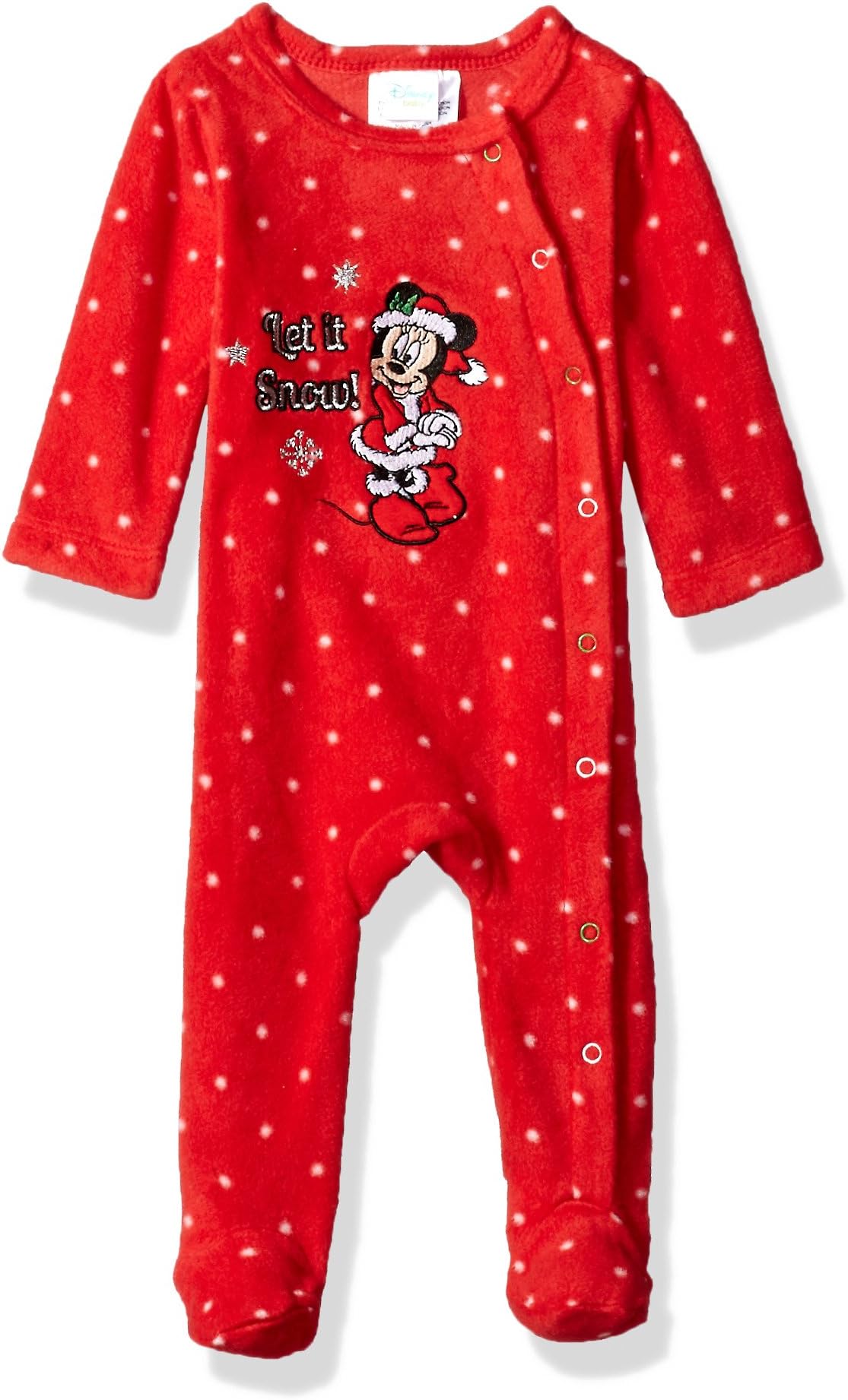 Disney Baby Girls' Minnie Mouse Microfleece Footie