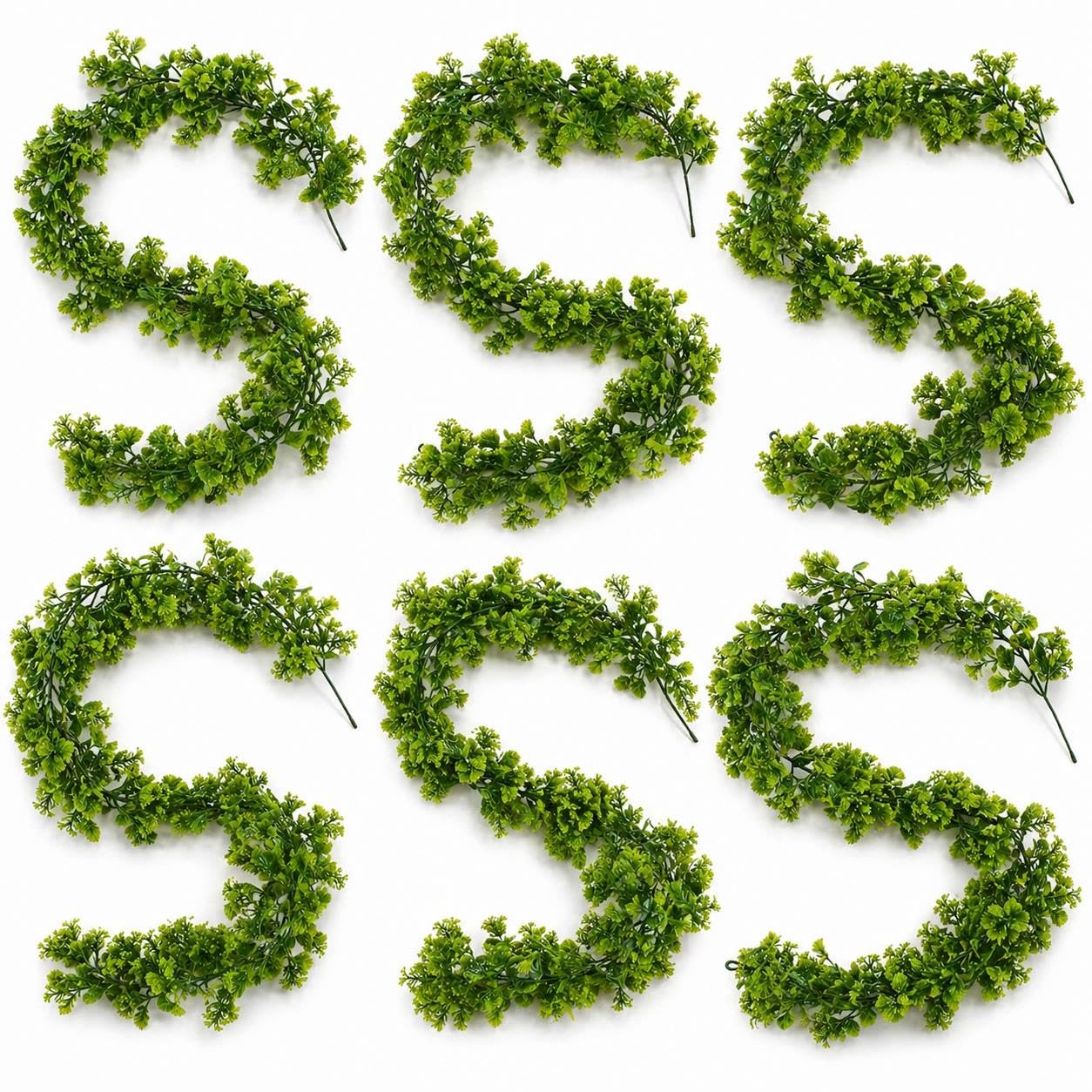 Multipack Leaf Design Artificial Hanging Plants