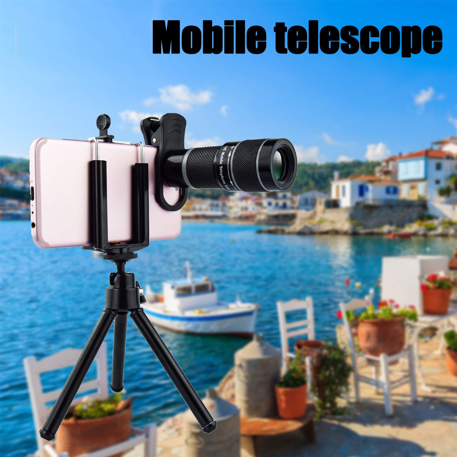 Tragbares Monokular-Teleskop für Smartphones, leistungsstarker 18x25-Optikzoom, wasserdicht, ideal für Erwachsene, Vogelbeobachtung, Camping, Wandern