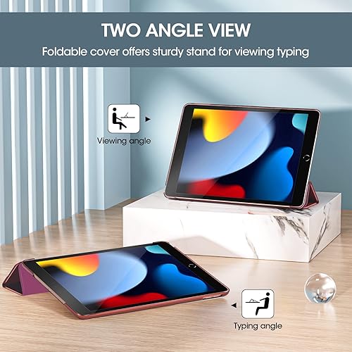 Miniatura 181 de ProCase Funda para iPad de 9ª/8ª/7ª generación de 10.2 pulgadas (versión 2021/2020/2019), funda 10.2 iPad de 9ª/8ª/7ª generación, funda inteligente