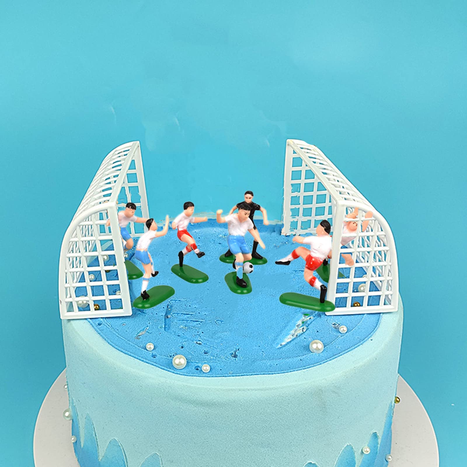 Joyeah Gelukkige 13e Verjaardag Cake Topper Glitter Video Game Cake Pick Game Op Proost tot 13 Jaar Taart Decoratie voor Game Thema Gelukkige 13e Verjaardag Feestbenodigdheden Blauw