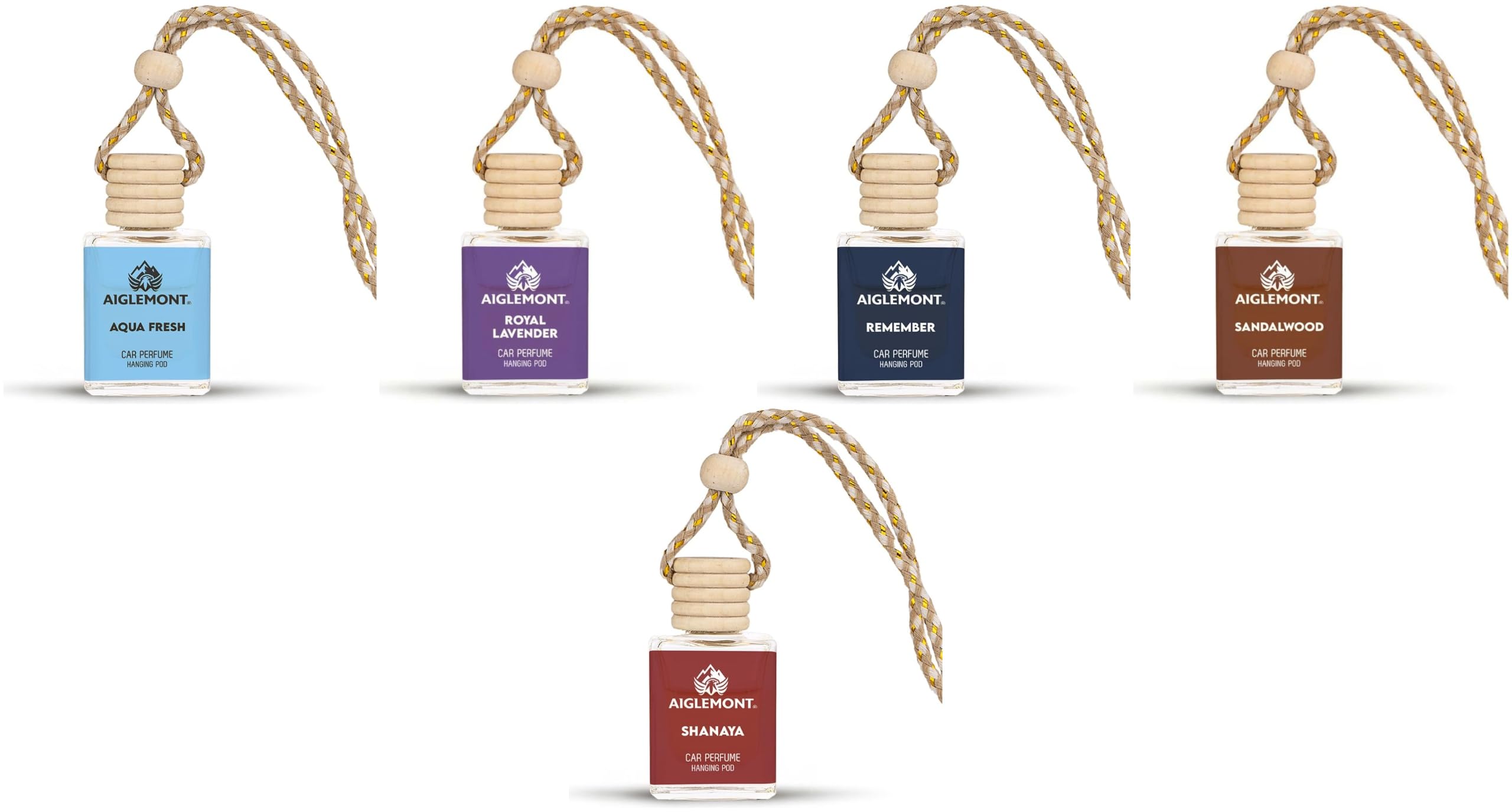 Car Perfumes combos | Aqua Fresh+ Royal Lavender + Royal Remember+ Sandalwood+ Shanaya| Combo of 5 | 10 ml Each-image-43